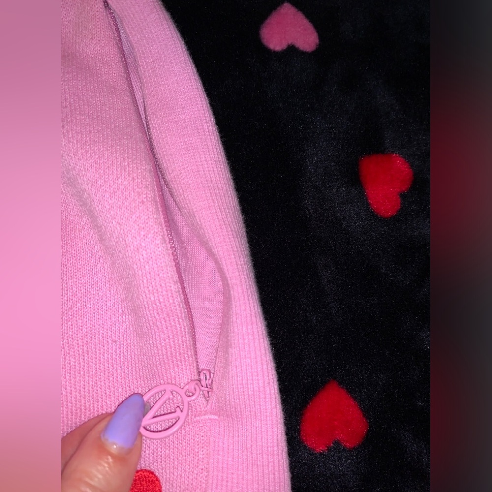 Victoria's Secret Pink Fleece Sweatshirt and pant set New sz small - Picture 12 of 16